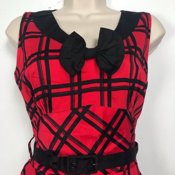 Voodoo Vixen Plaid Swing Dress NWT - Picture 4 of 8